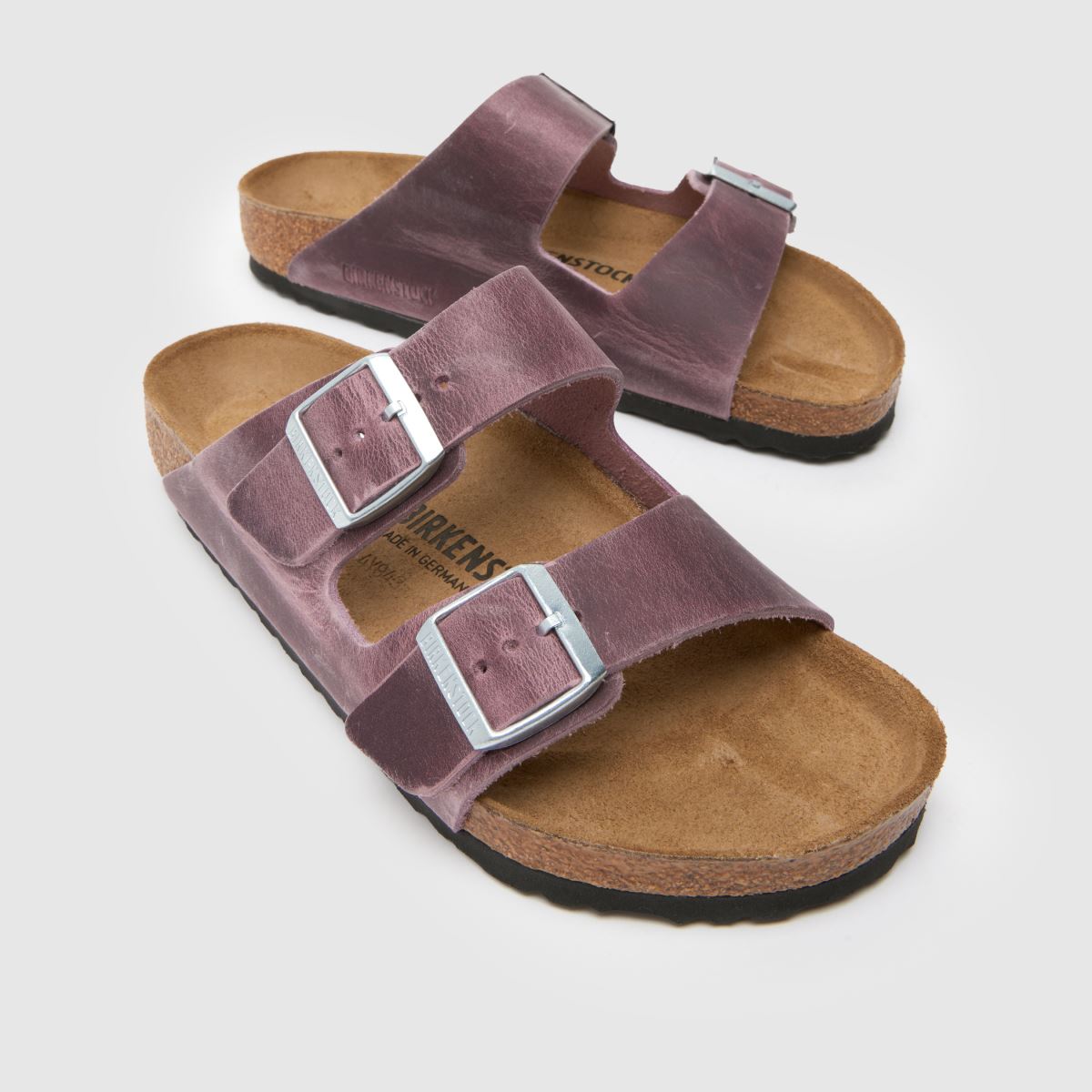 BIRKENSTOCK  Arizona Oiled Leather in Lilac BIRKENSTOCK  Arizona Oiled Leather in Lilac