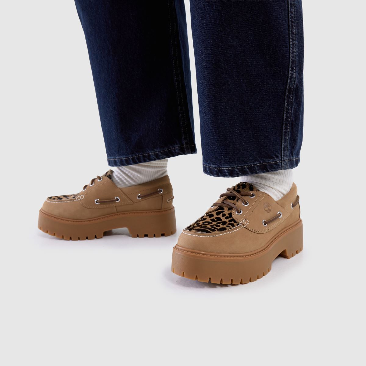 Timberland  Stone Street Leopard Boat in Multi Timberland  Stone Street Leopard Boat in Multi