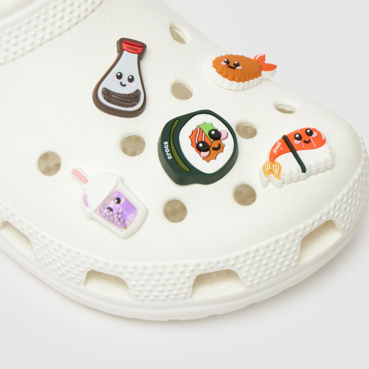 Crocs  Jibbitz Sushi Dinner 5 Pack in Multi Crocs  Jibbitz Sushi Dinner 5 Pack in Multi