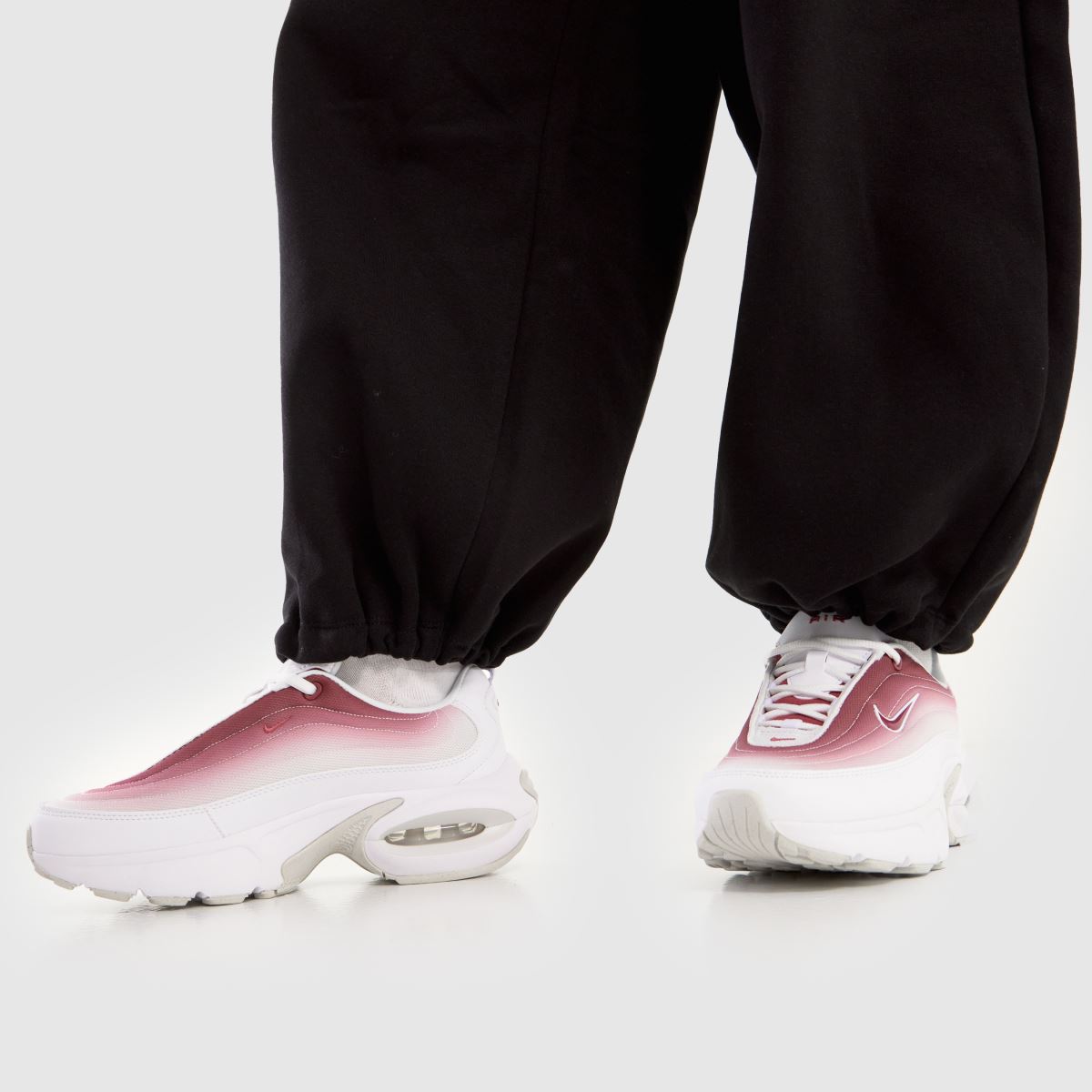 Nike  Air Max Portal in White & Burgundy Nike  Air Max Portal in White & Burgundy