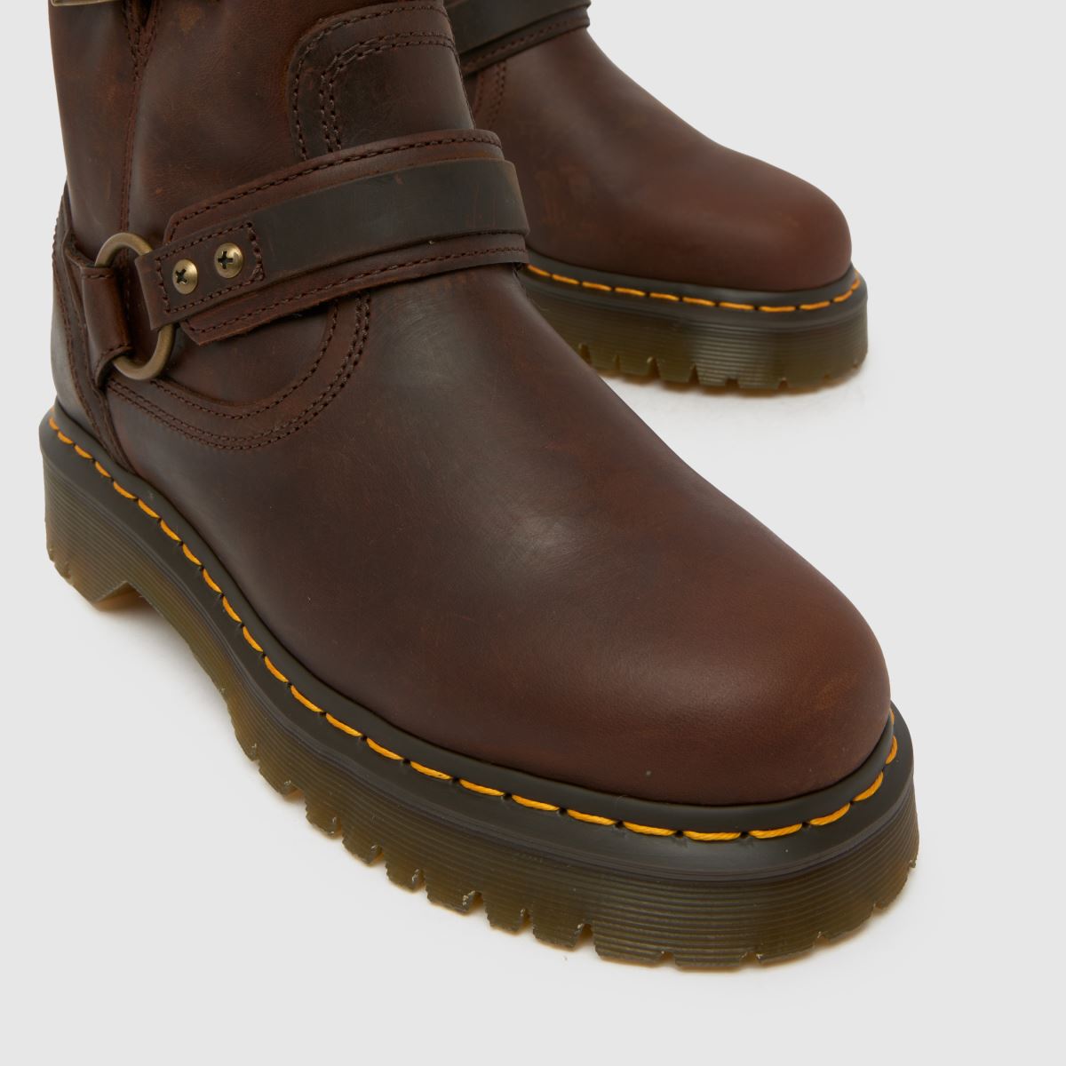 Dr Martens  Anistone Harness Ankle in Dark Brown Dr Martens  Anistone Harness Ankle in Dark Brown