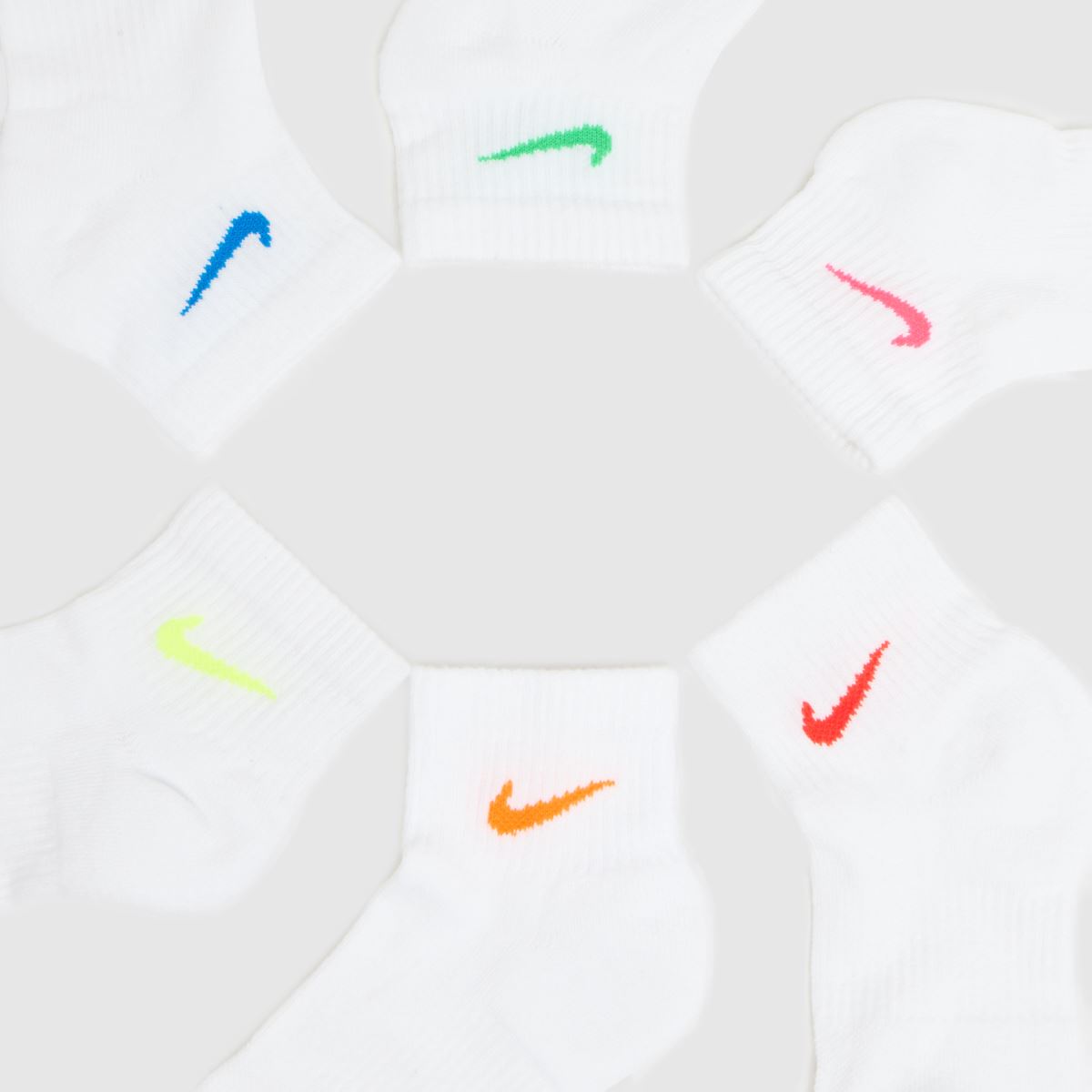 Nike  Everyday Ankle Socks 6 PK in Multi Nike  Everyday Ankle Socks 6 PK in Multi
