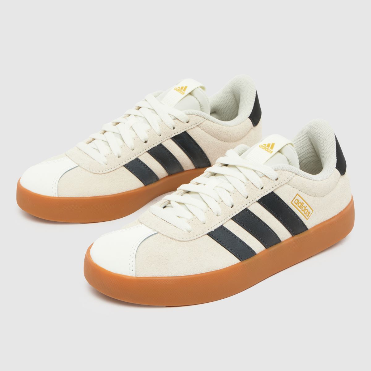 adidas  VL Court 3.0 in Stone & Black adidas  VL Court 3.0 in Stone & Black