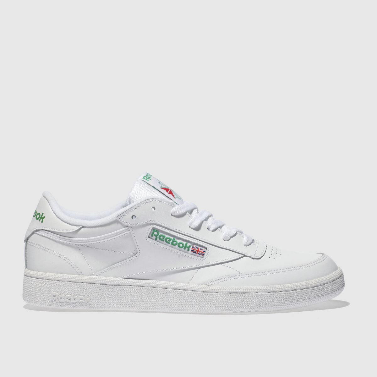 reebok  Club C 85 in White & Green reebok  Club C 85 in White & Green