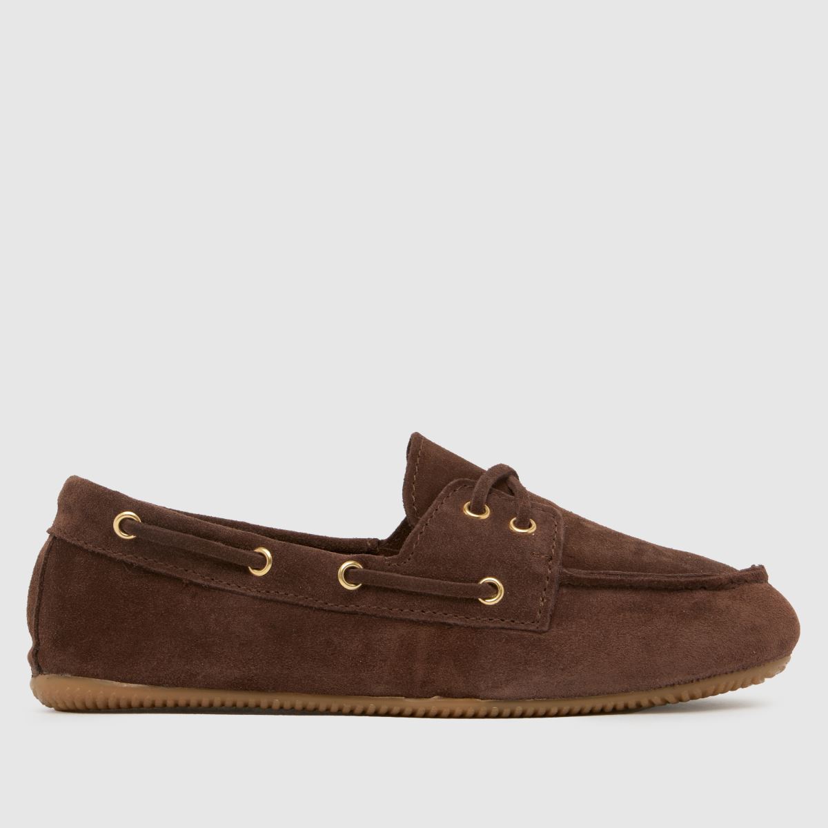 schuh  Lyanna Moccasin Boat in Brown schuh  Lyanna Moccasin Boat in Brown