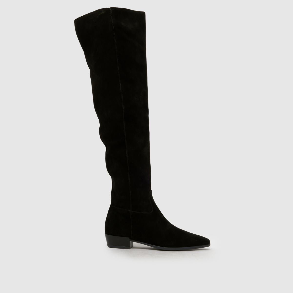 schuh  Daffy Suede Over The Knee in Black schuh  Daffy Suede Over The Knee in Black