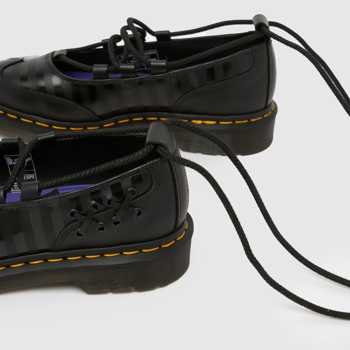 Dr Martens  X Wednesday Elphie Lace Up in Black Dr Martens  X Wednesday Elphie Lace Up in Black
