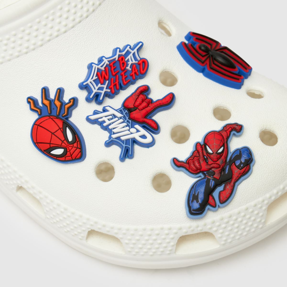 Crocs  Jibbitz Spiderman 5 Pack in Multi Crocs  Jibbitz Spiderman 5 Pack in Multi