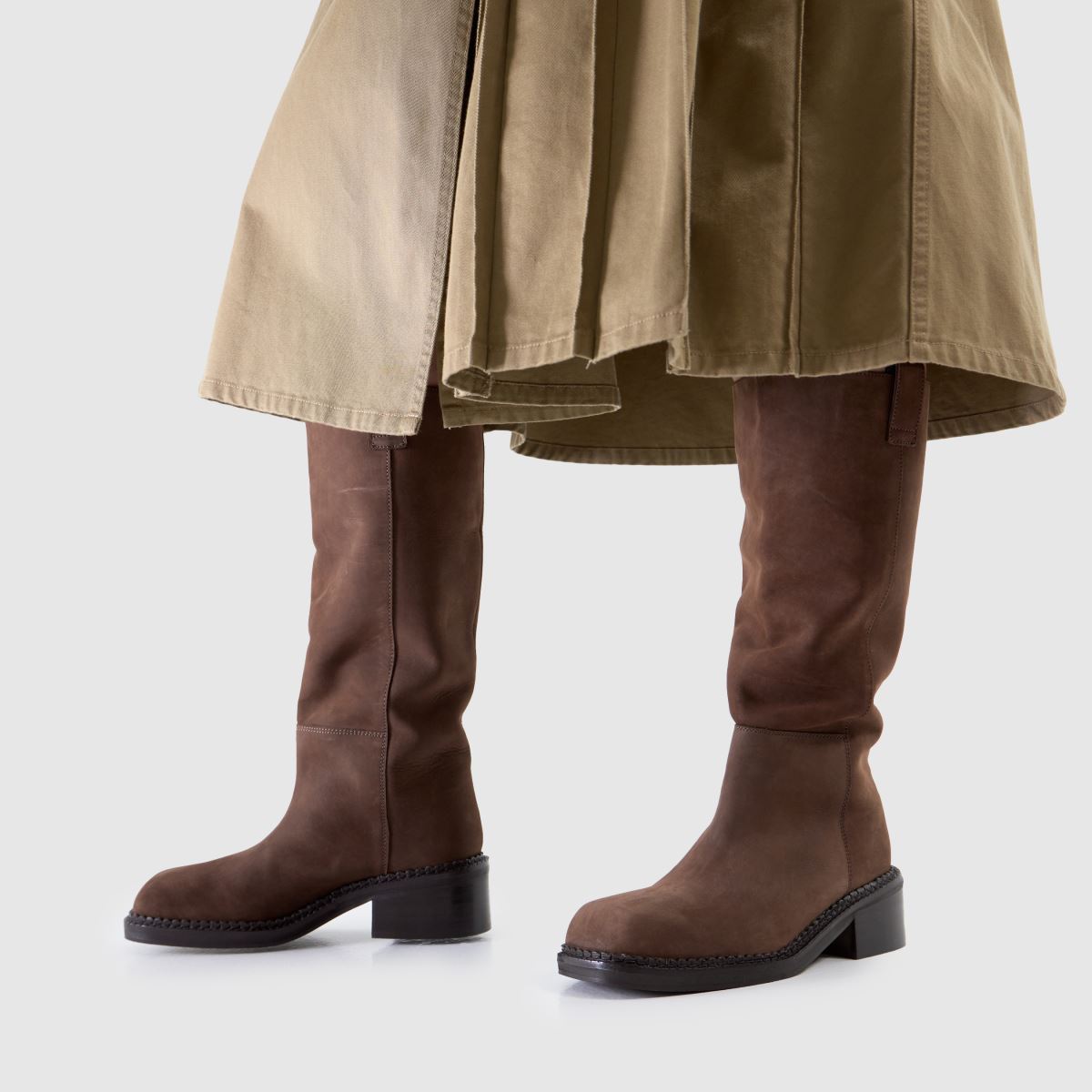 schuh  Doria Suede Knee High in Brown schuh  Doria Suede Knee High in Brown