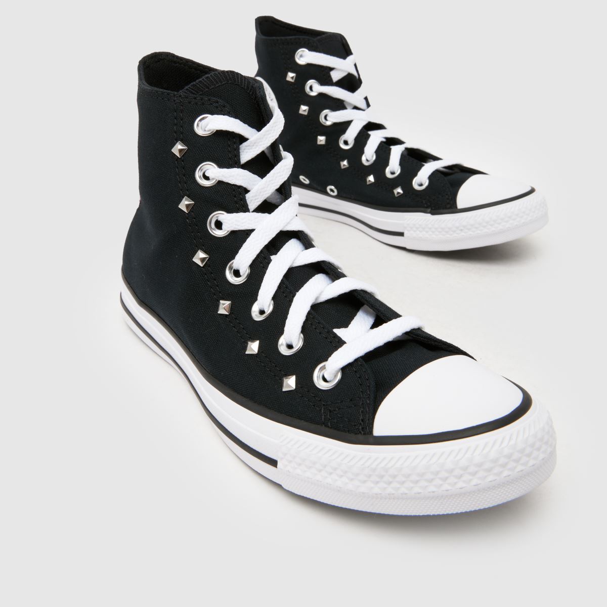 Converse  All Star Hi in Black & pink Converse  All Star Hi in Black & pink