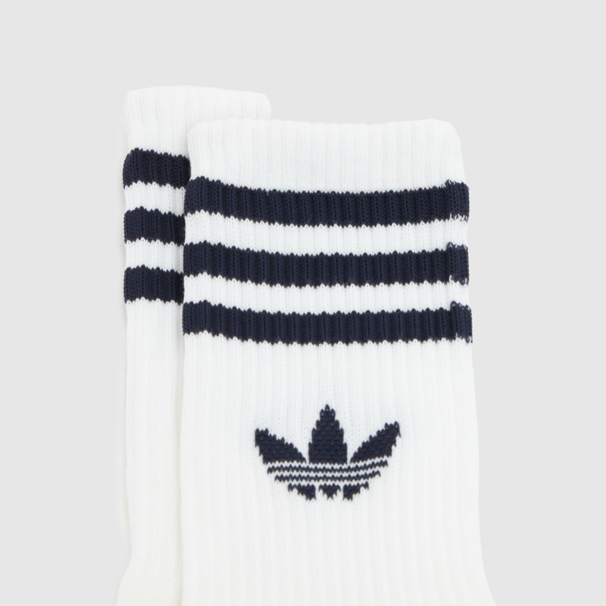 adidas  Stripe Crew Sock 3PK in Blue Multi adidas  Stripe Crew Sock 3PK in Blue Multi