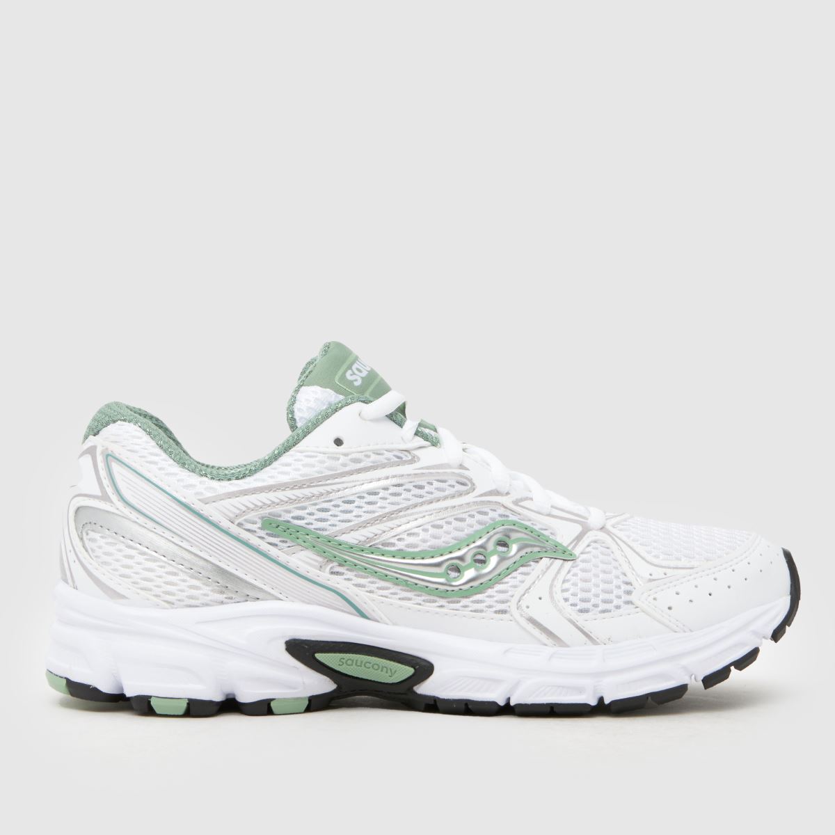 Saucony  Ride Millennium in White & Green Saucony  Ride Millennium in White & Green