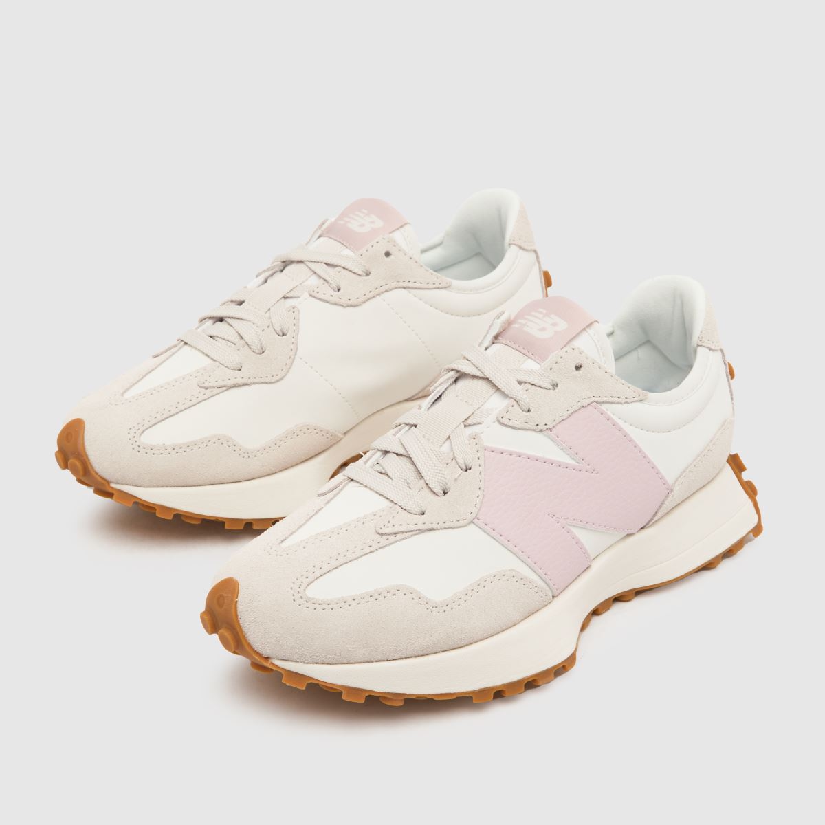 New Balance  327 in White & Pink New Balance  327 in White & Pink