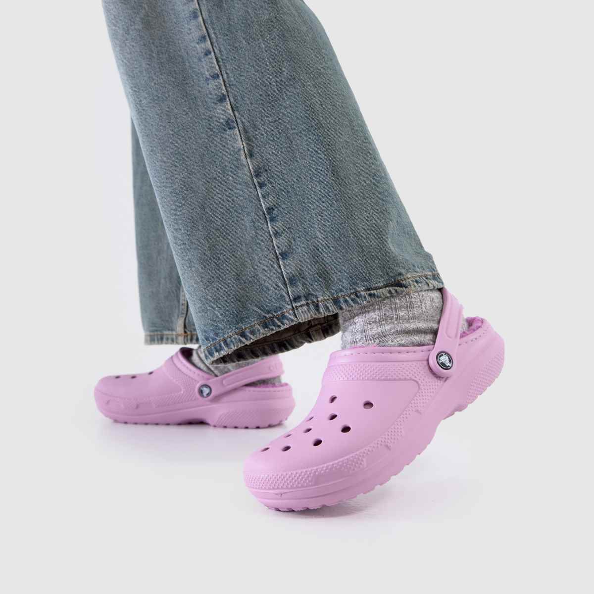 Crocs  Classic Lined Clog in Purple Crocs  Classic Lined Clog in Purple