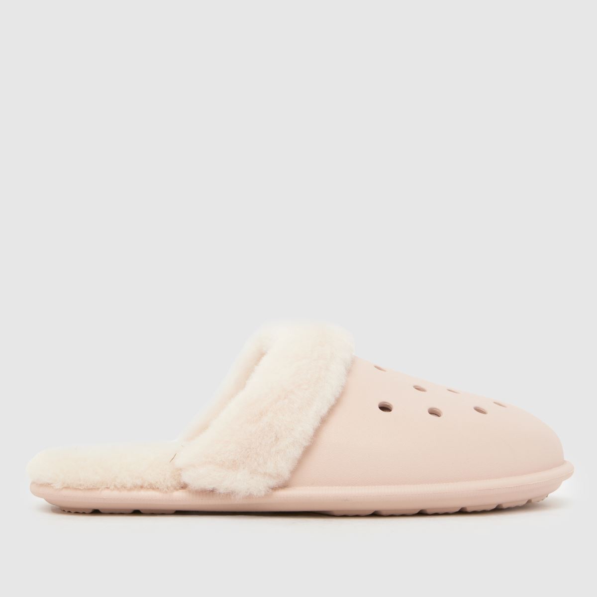 Crocs  Classic Fuzz in Pale Pink Crocs  Classic Fuzz in Pale Pink