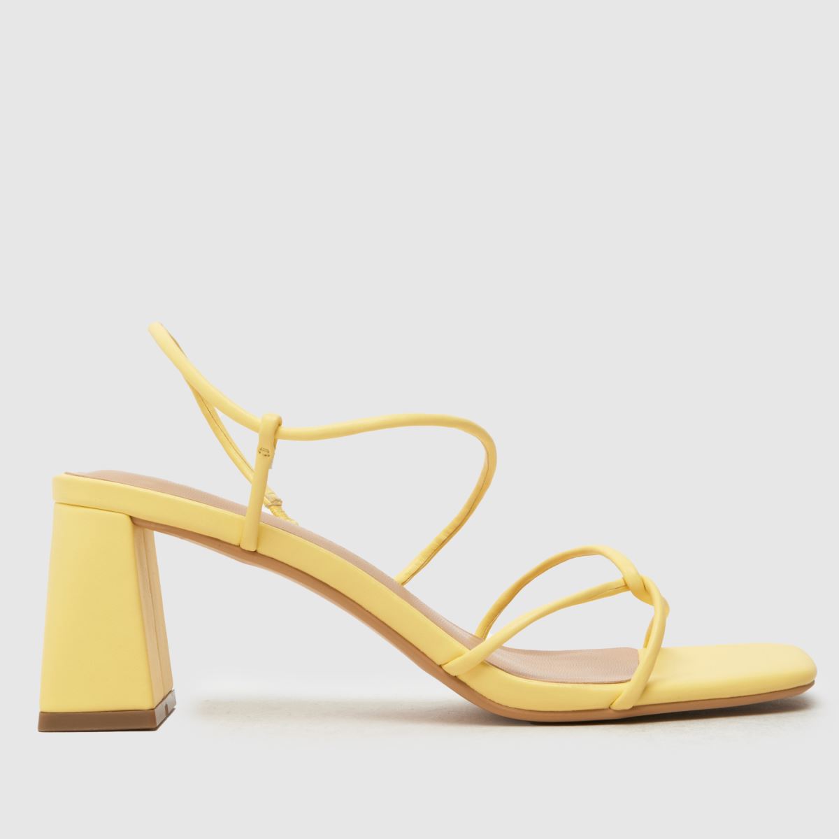 schuh  Shiloh Strappy Block in Pale Yellow schuh  Shiloh Strappy Block in Pale Yellow