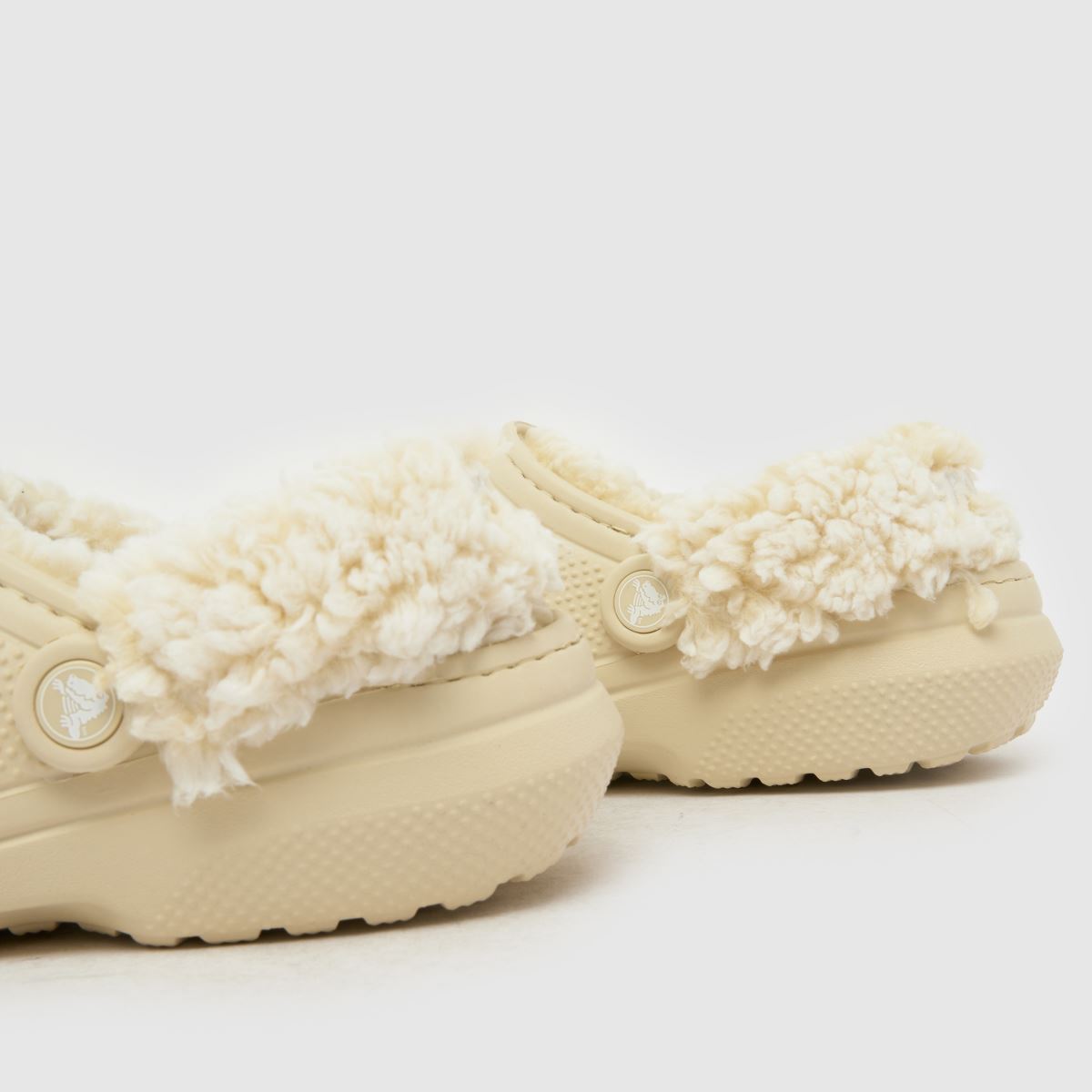 Crocs  Classic Fleece Lined Clog in Stone Crocs  Classic Fleece Lined Clog in Stone