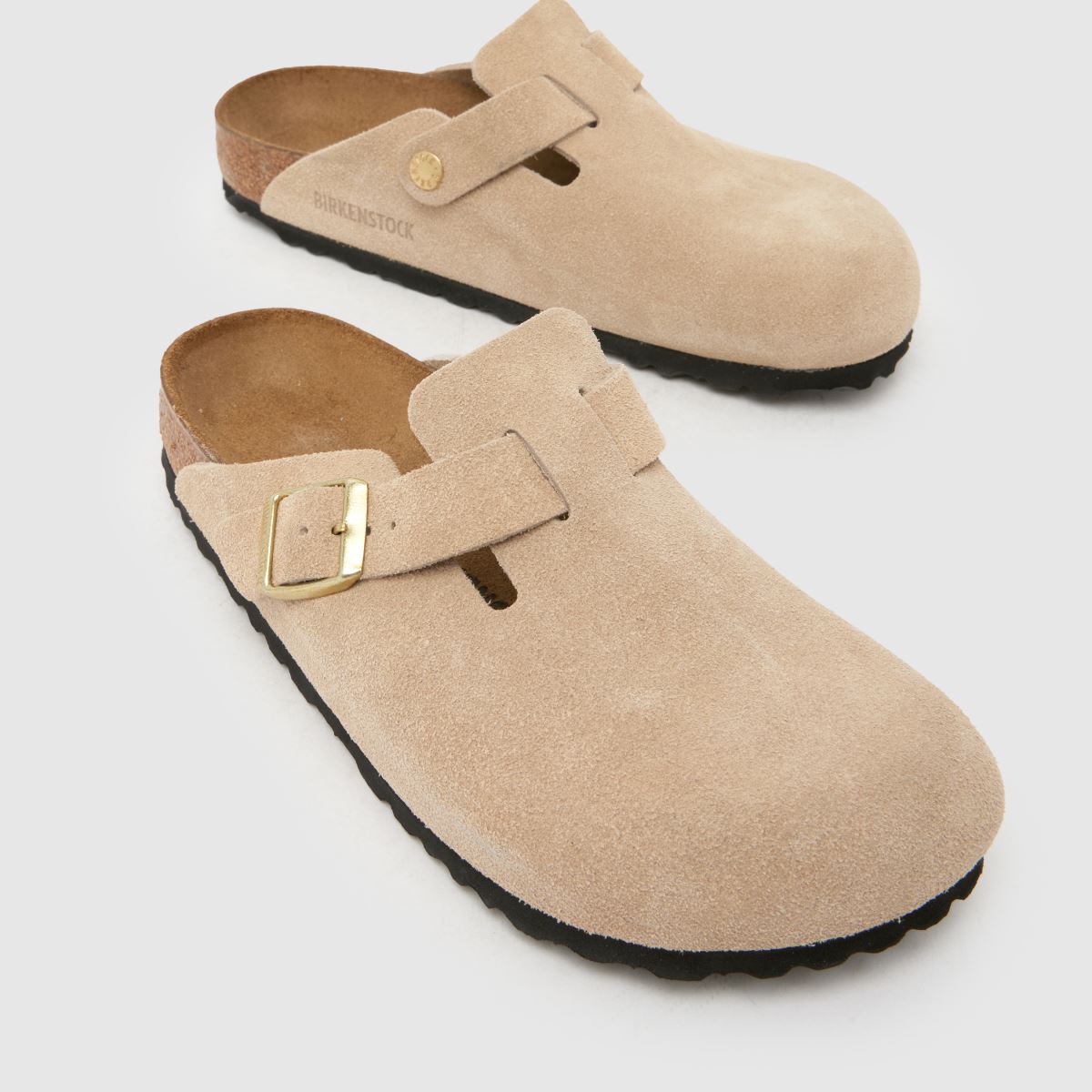 BIRKENSTOCK  Boston Clog Narrow Fit in Beige BIRKENSTOCK  Boston Clog Narrow Fit in Beige