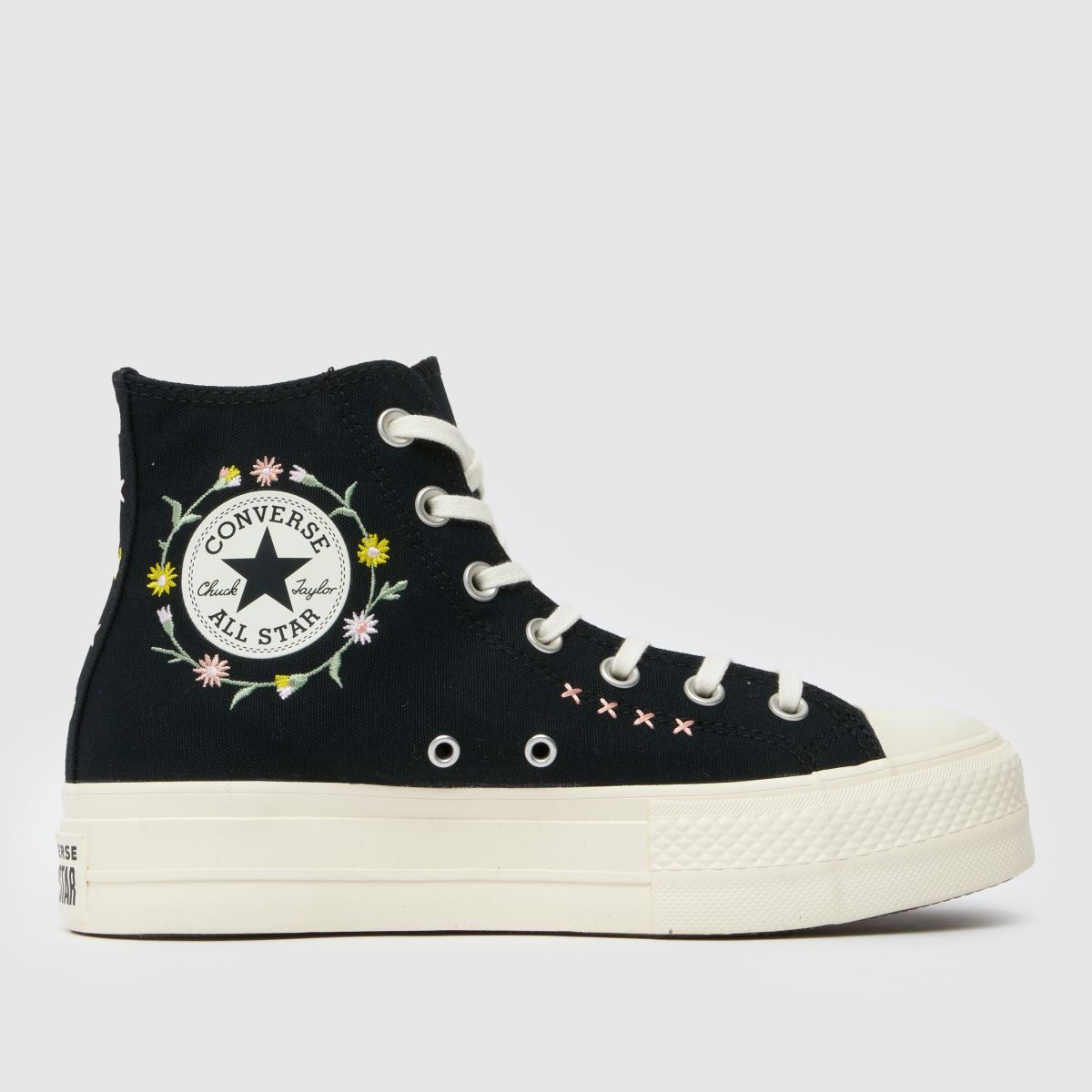 Converse  All Star Lift Hi in Black Multi Converse  All Star Lift Hi in Black Multi
