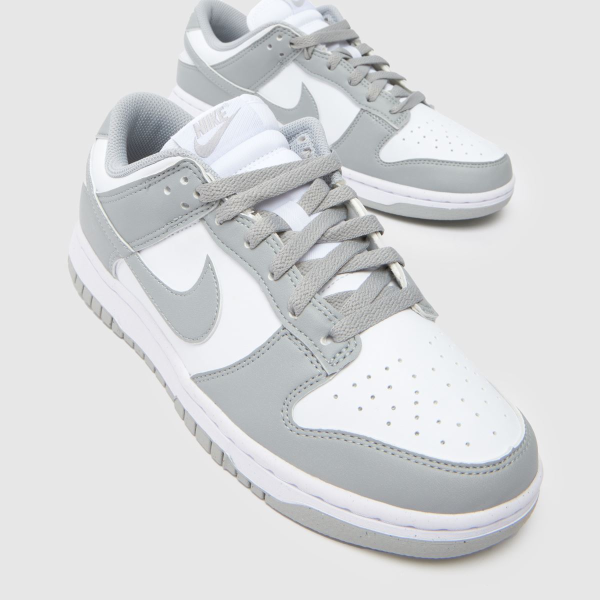Nike  Dunk Low in White & grey Nike  Dunk Low in White & grey