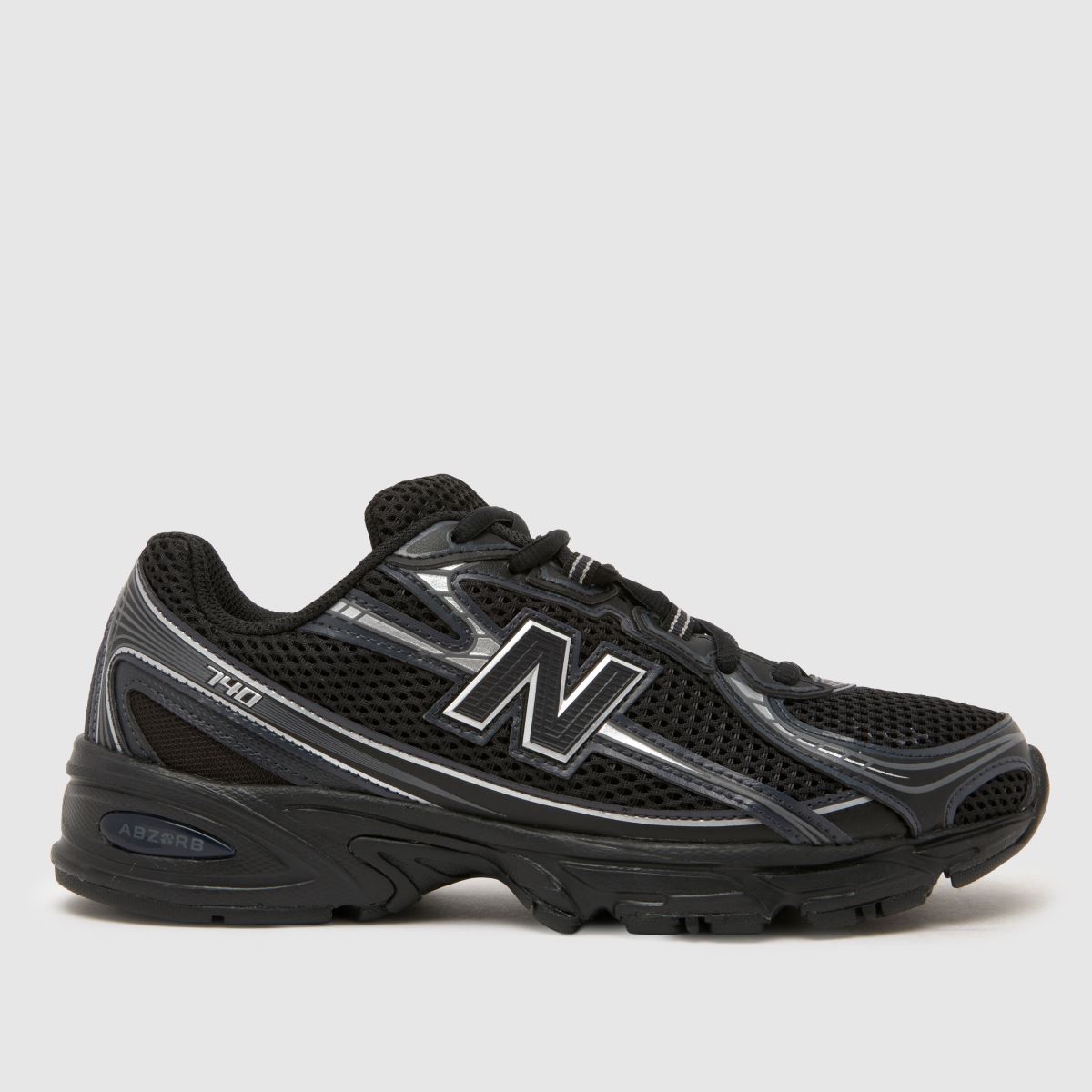 New Balance  740 in Black & Silver New Balance  740 in Black & Silver