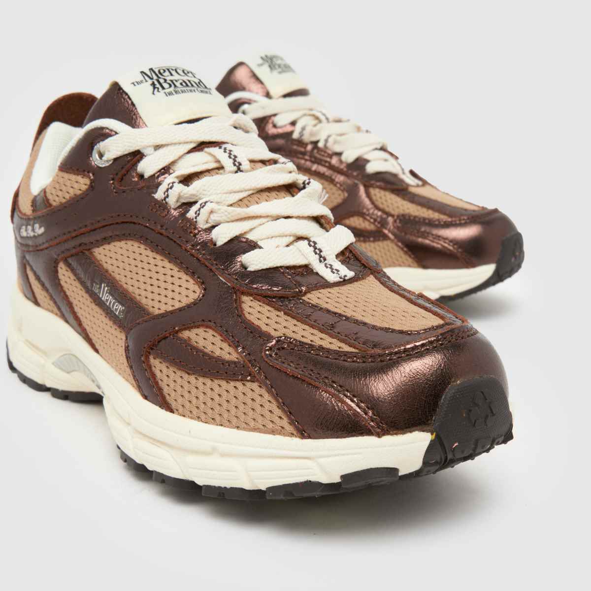 Mercer  Re-Run Cracked in Brown Multi Mercer  Re-Run Cracked in Brown Multi