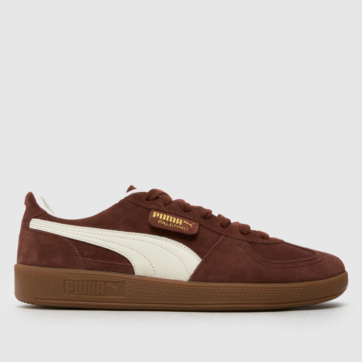 PUMA  Palermo in Brown & White PUMA  Palermo in Brown & White