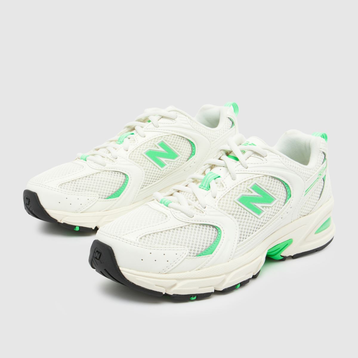 New Balance  530 in White & Green New Balance  530 in White & Green