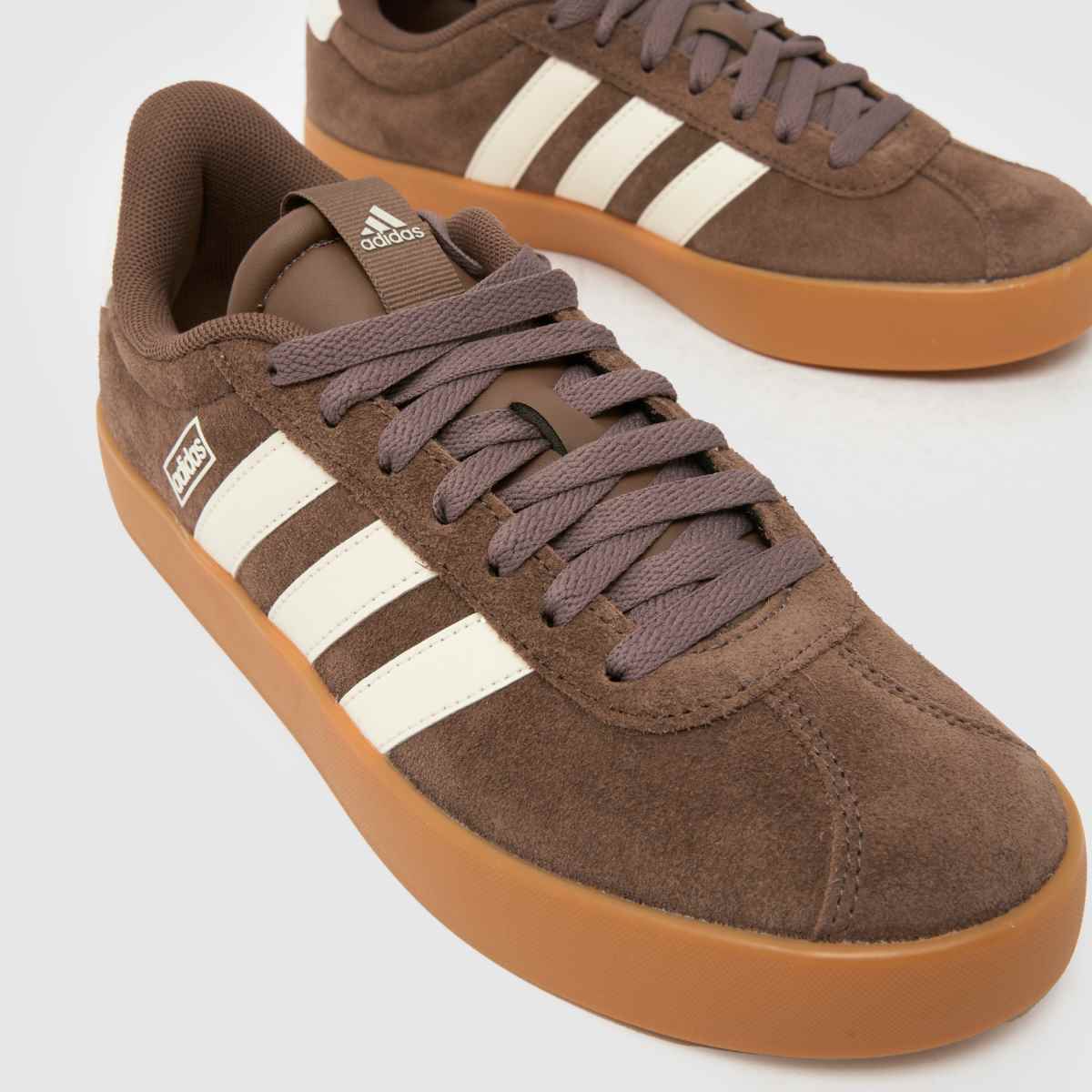 adidas  VL Court 3.0 in Brown & White adidas  VL Court 3.0 in Brown & White