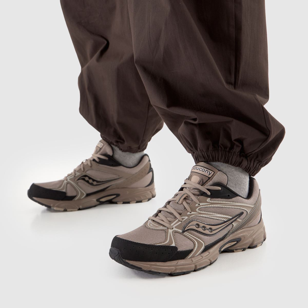 Saucony  Ride Millennium Armor in Beige Saucony  Ride Millennium Armor in Beige