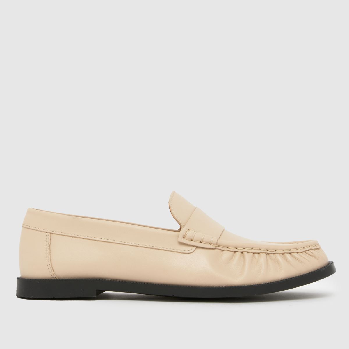 schuh  Libbie Leather Loafer in Stone schuh  Libbie Leather Loafer in Stone
