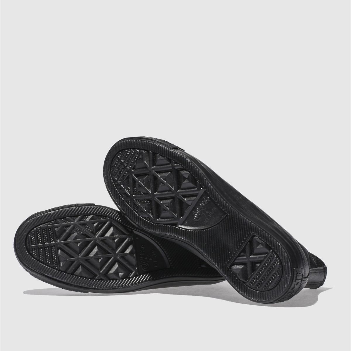 Converse  All Star Hi Leather Mono in Black Converse  All Star Hi Leather Mono in Black