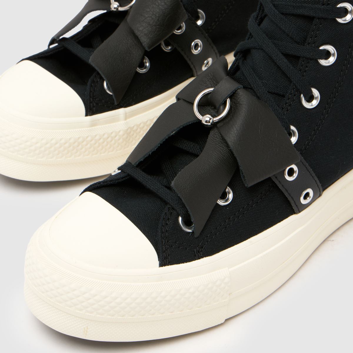 Converse  All Star Lift Hi Bow Stud in Black Converse  All Star Lift Hi Bow Stud in Black