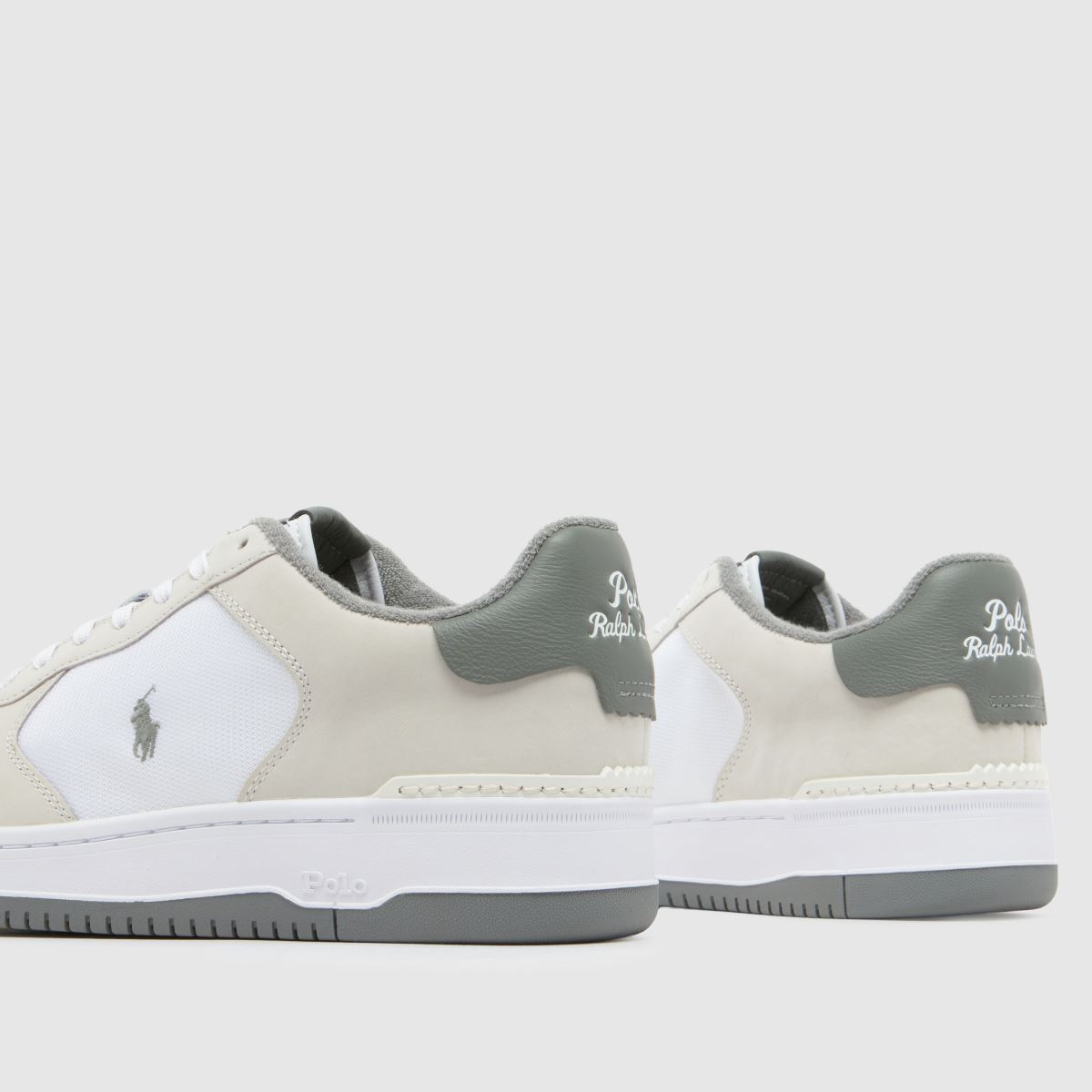 Polo Ralph Lauren  Masters Court in White & grey Polo Ralph Lauren  Masters Court in White & grey