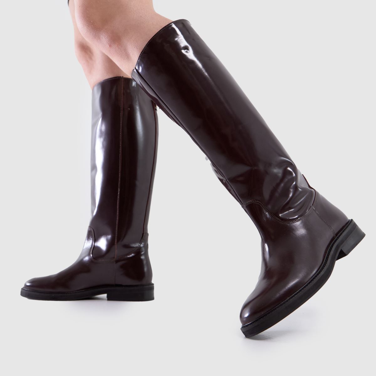 schuh  Daffodil Leather Riding in Burgundy schuh  Daffodil Leather Riding in Burgundy