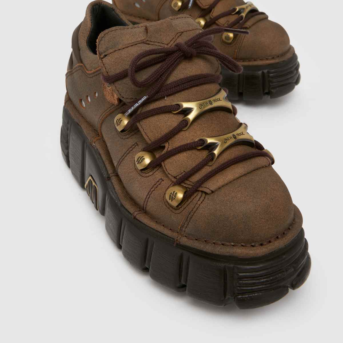 NEW ROCK  Classic Low in Dark Brown NEW ROCK  Classic Low in Dark Brown