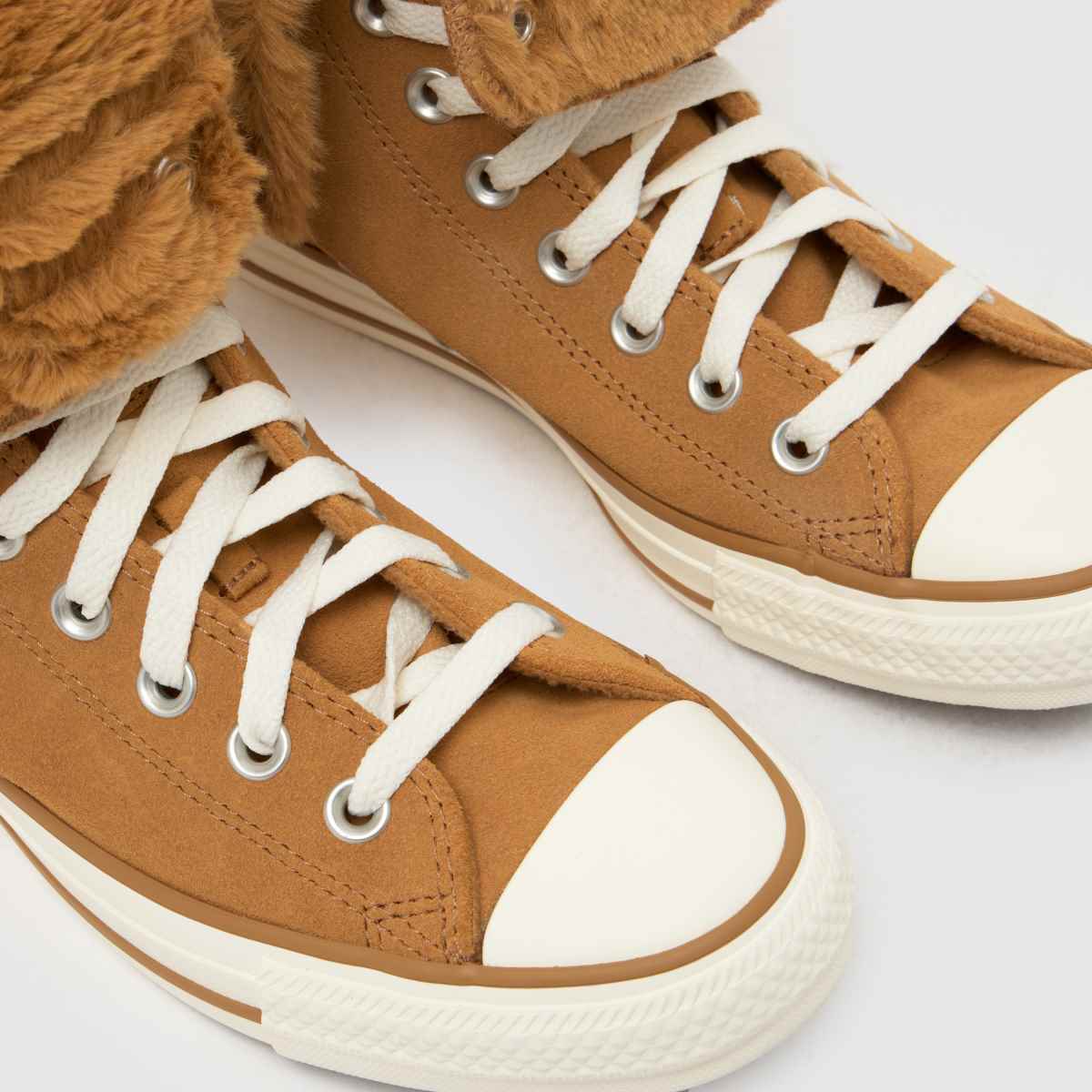 Converse  All Star Fold Over XHi in Tan Converse  All Star Fold Over XHi in Tan