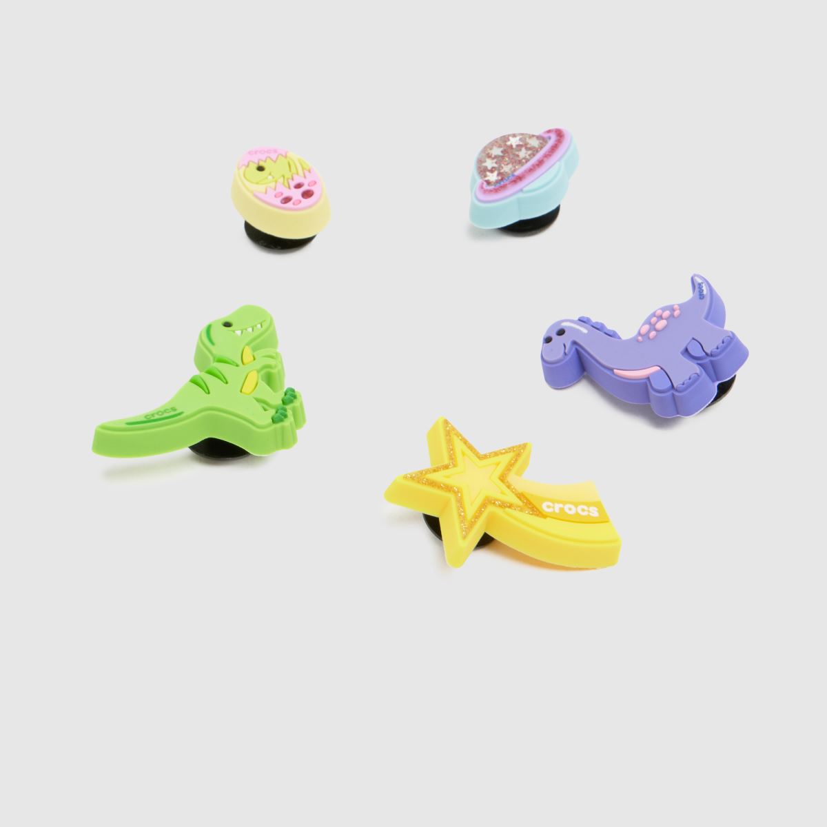 Crocs  Jibbitz Dino Family 5 PK in Multi Crocs  Jibbitz Dino Family 5 PK in Multi