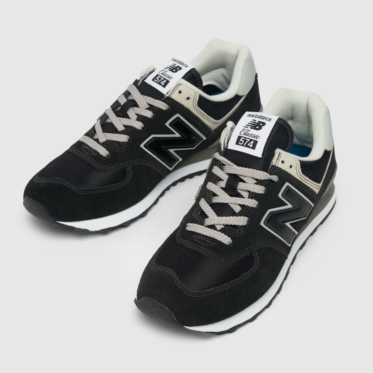New Balance  574 in Black & White New Balance  574 in Black & White