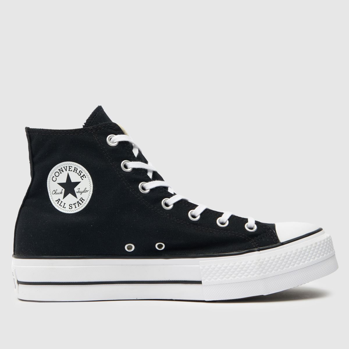 Converse  All Star Lift Hi in Black & White Converse  All Star Lift Hi in Black & White