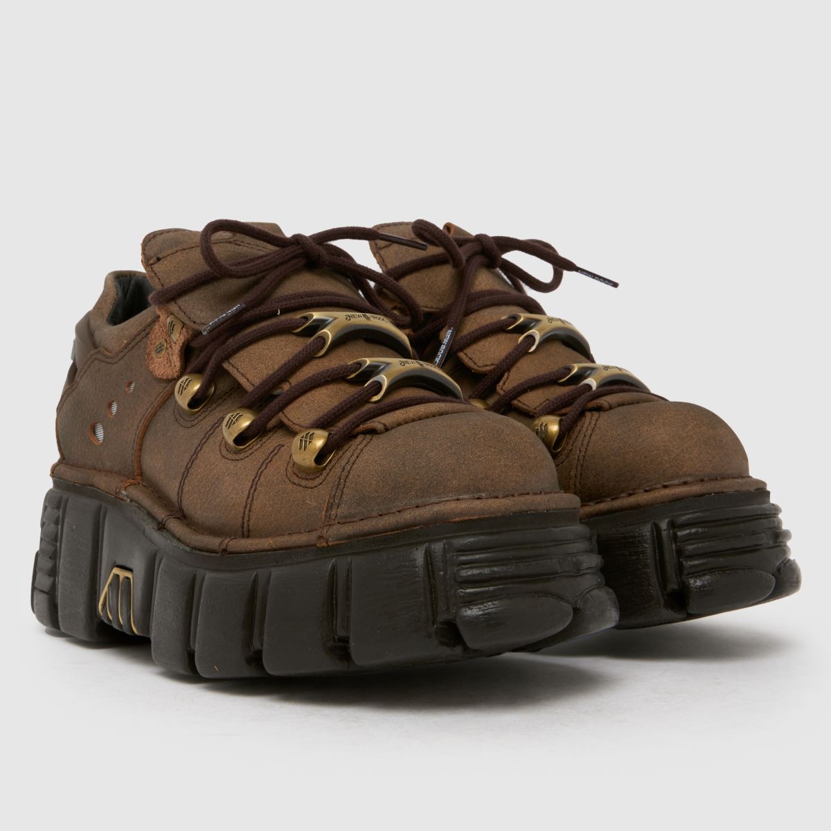 NEW ROCK  Classic Low in Dark Brown NEW ROCK  Classic Low in Dark Brown