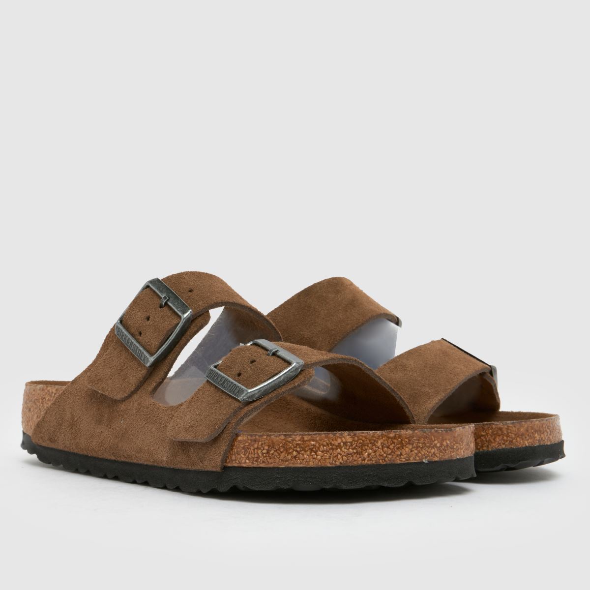 BIRKENSTOCK  Arizona Suede in Tan BIRKENSTOCK  Arizona Suede in Tan