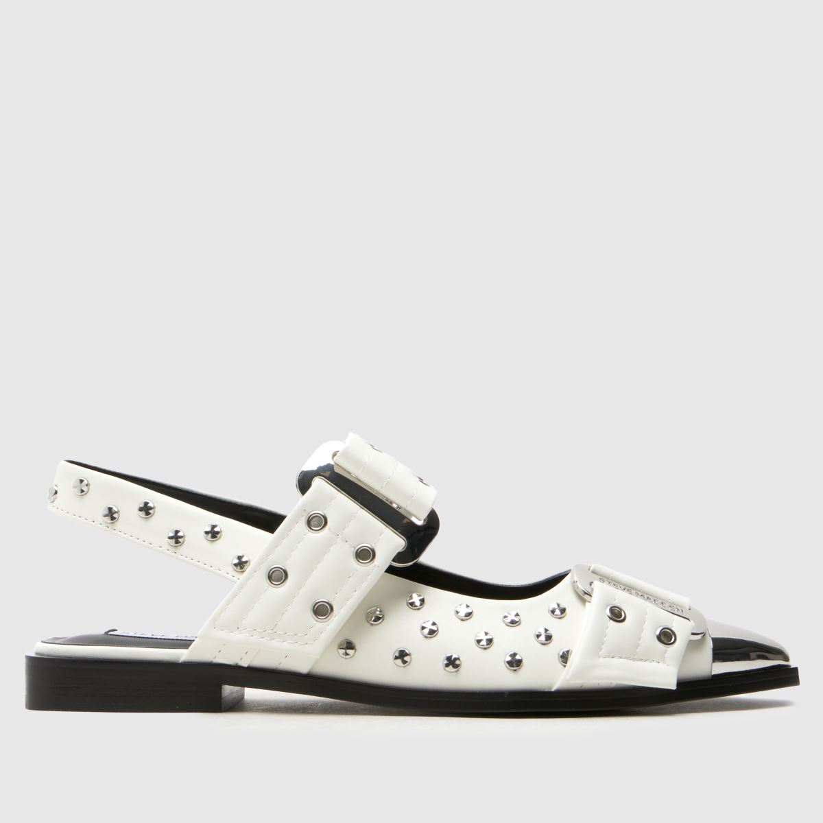 Steve Madden  Grand Ave Studded in White Steve Madden  Grand Ave Studded in White