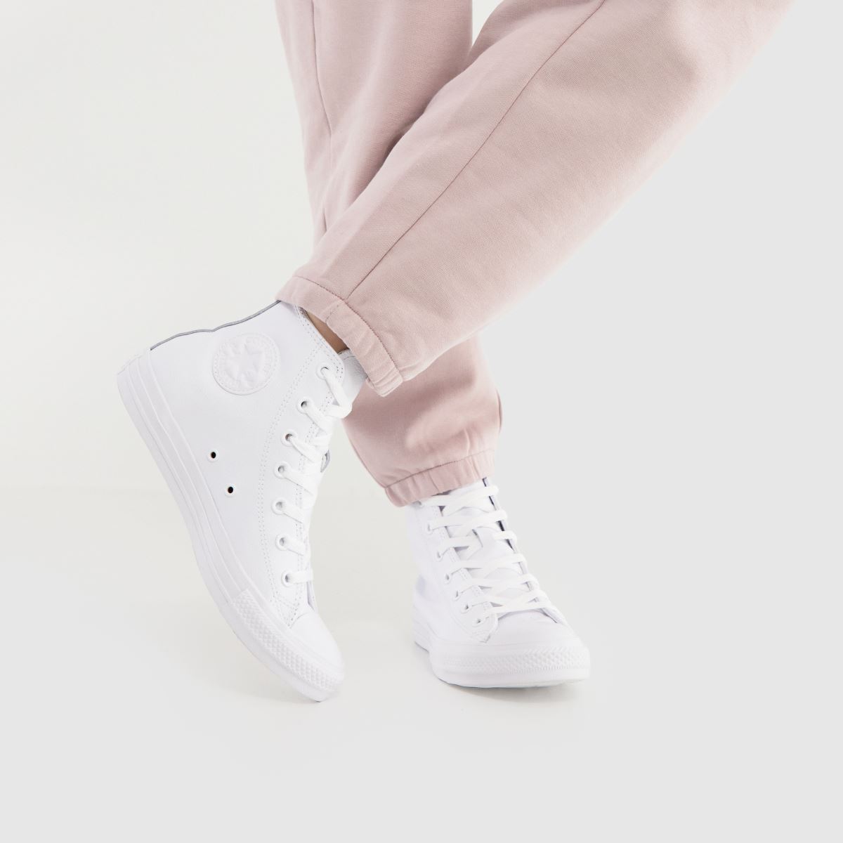 Converse  All Star Mono Hi in White Converse  All Star Mono Hi in White