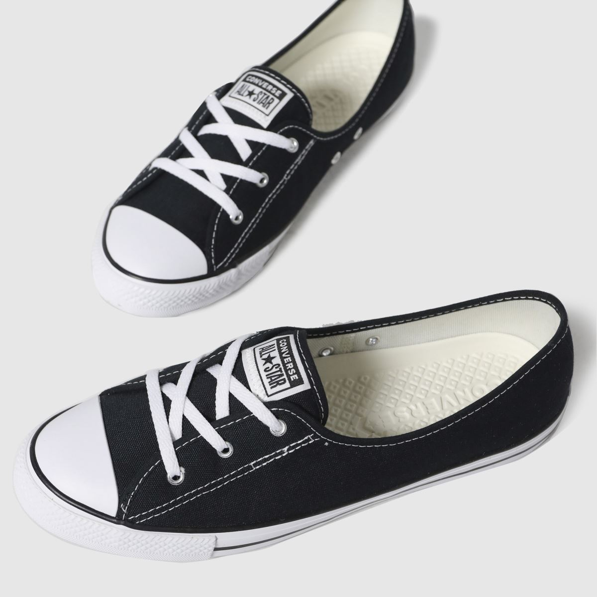 Converse  All Star Ballet Lace Slip in Black Converse  All Star Ballet Lace Slip in Black