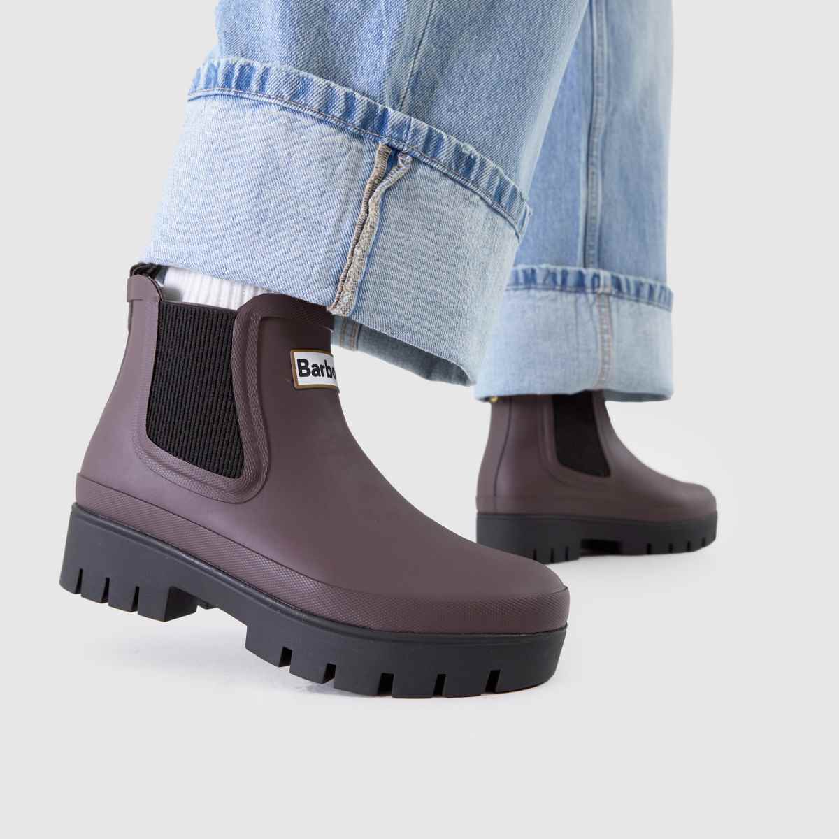 Barbour  Halton Wellington in Burgundy Barbour  Halton Wellington in Burgundy