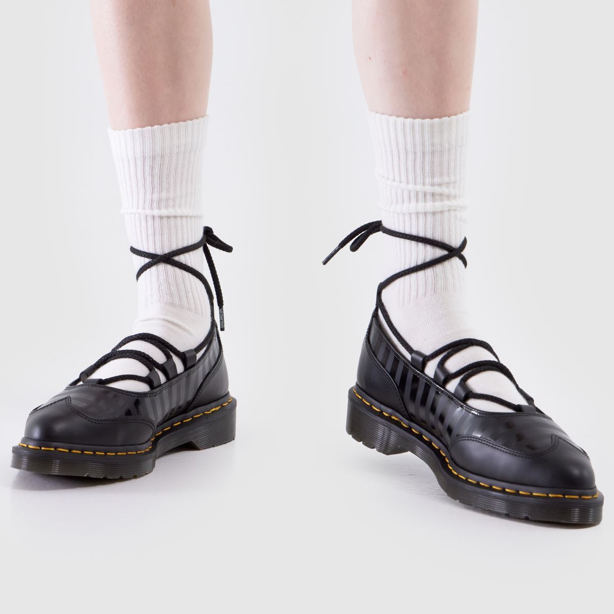 Dr Martens  X Wednesday Elphie Lace Up in Black Dr Martens  X Wednesday Elphie Lace Up in Black