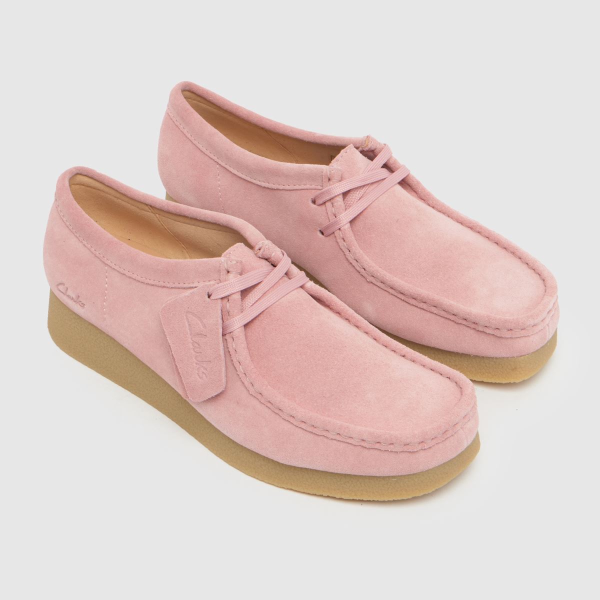 Clarks  Wallabee Evo in Pale Pink Clarks  Wallabee Evo in Pale Pink