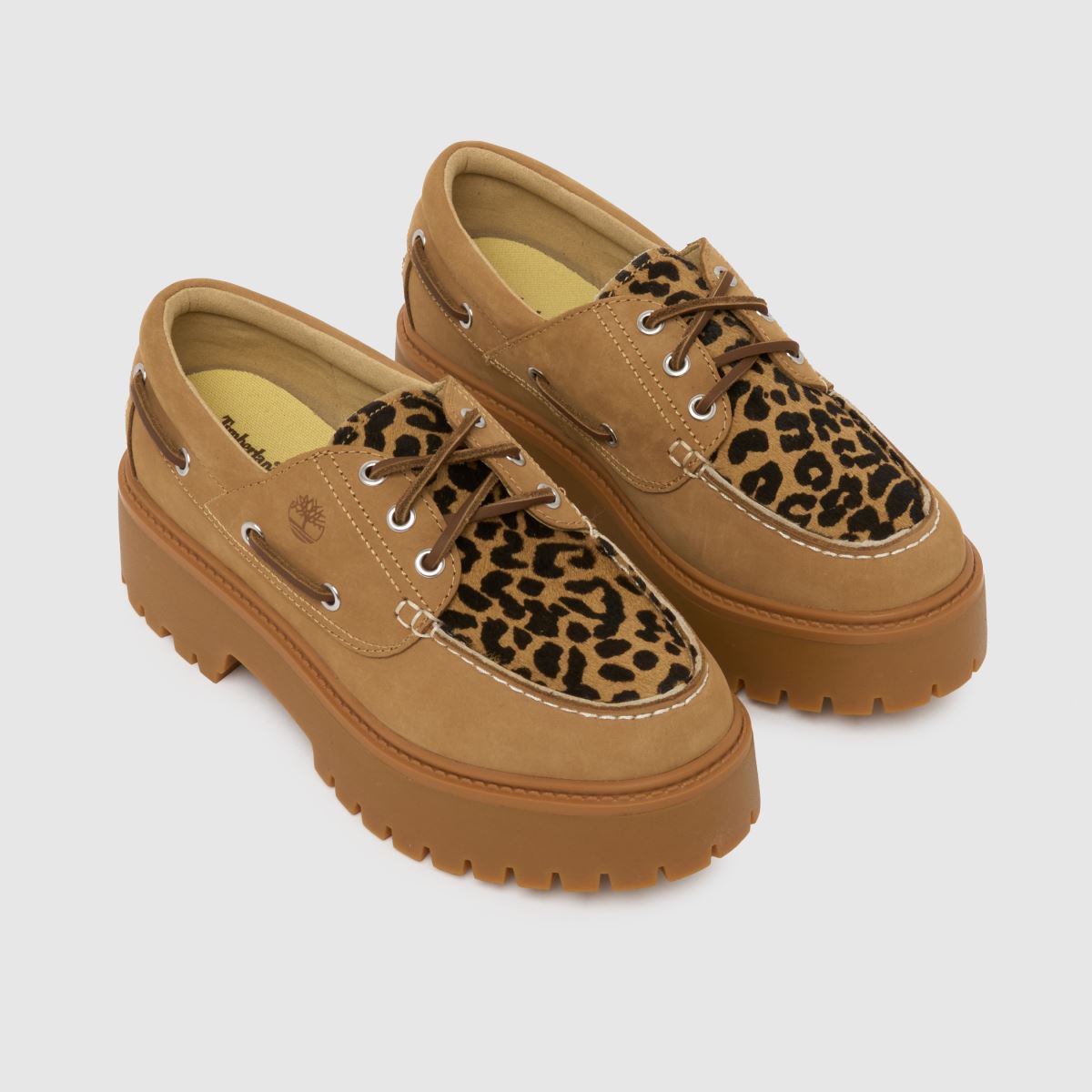 Timberland  Stone Street Leopard Boat in Multi Timberland  Stone Street Leopard Boat in Multi