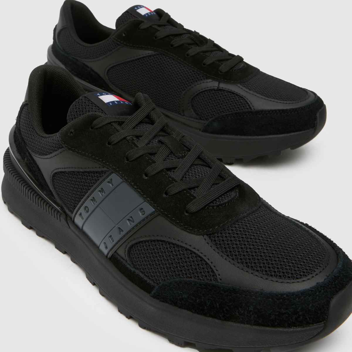 TOMMY JEANS  Technical Runner in Black TOMMY JEANS  Technical Runner in Black